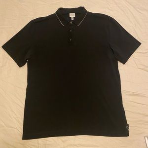 Black Armani polo shirt